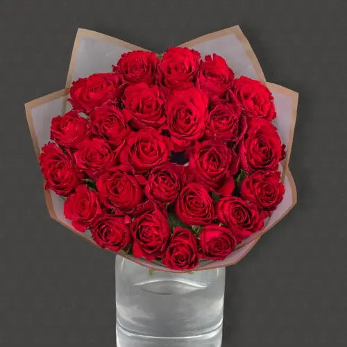 25 роз Кения 40 см. "Чудо"