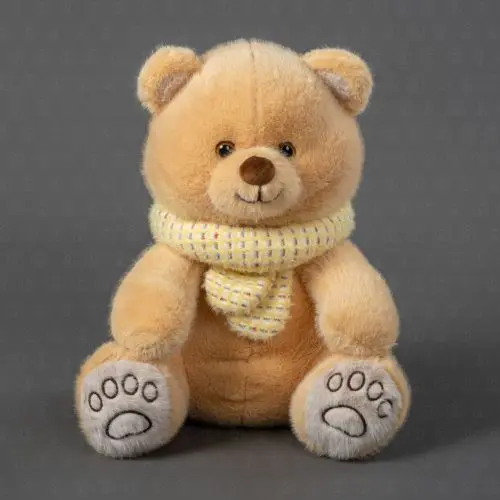 Мягка игрушка "Мишка бежевый в шарфе" 30 см. Мягка игрушка "Мишка бежевый в шарфе" 30 см.
