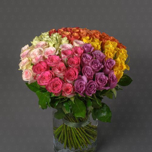 Роза Кения 40 см. (МИКС)